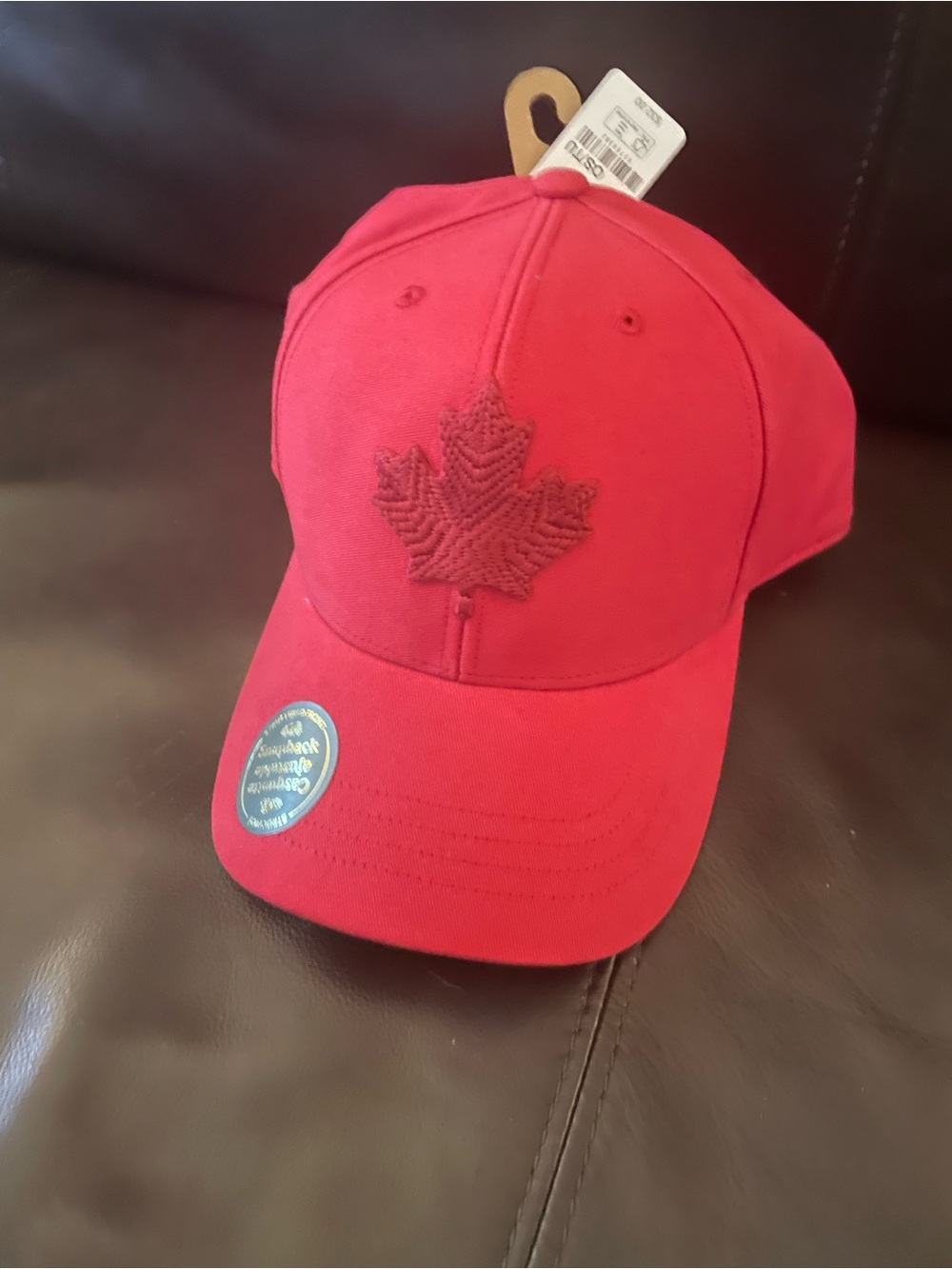 Roots Red Maple Leaf Baseball Cap - OS